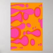 Retro psychedelic Groovy Colorful poster (Voorkant)