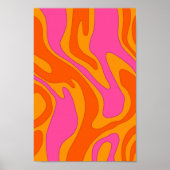 Retro psychedelic Groovy Colorful poster (Voorkant)