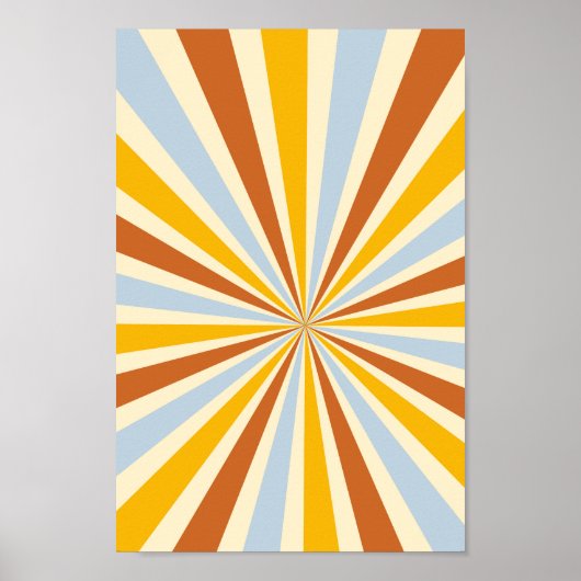 Retro psychedelic Groovy Colorful poster (Voorkant)