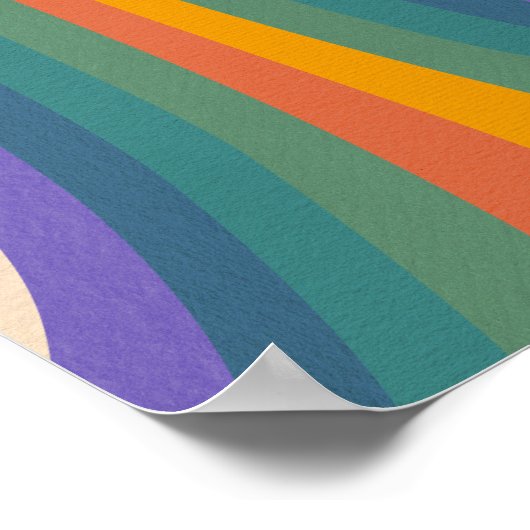 Retro psychedelic Groovy Colorful poster (Hoek)