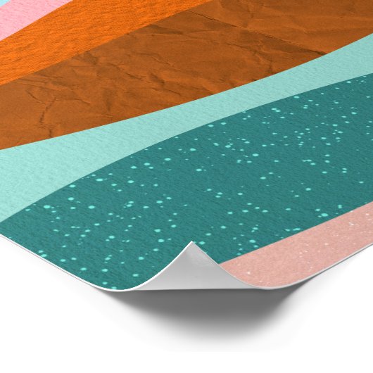 Retro psychedelic Groovy Colorful poster (Hoek)