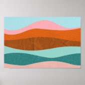 Retro psychedelic Groovy Colorful poster (Voorkant)