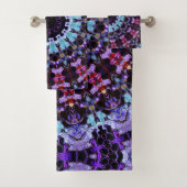 Retro Psychedelic Mandala Trippy Hippie Boho Chic Bad Handdoek (Insitu)