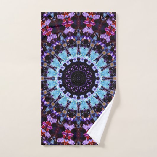 Retro Psychedelic Mandala Trippy Hippie Boho Chic Bad Handdoek (Handdoek)