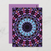 Retro Psychedelic Mandala Trippy Hippie Boho Chic Briefkaart (Voorkant / Achterkant)