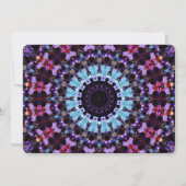Retro Psychedelic Mandala Trippy Hippie Boho Chic Kaart (Voorkant)