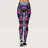 Retro Psychedelic Mandala Trippy Hippie Boho Chic Leggings (Achterkant)