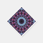 Retro Psychedelic Mandala Trippy Hippie Boho Chic Servet (Hoek)