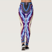 Retro Psychedelic Mandala Trippy Hippie Boho Leggings (Achterkant)