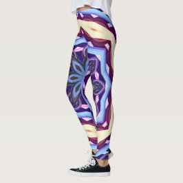 Retro Psychedelic Mandala Trippy Hippie Boho Leggings