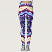 Retro Psychedelic Mandala Trippy Hippie Boho Leggings (Voorkant)