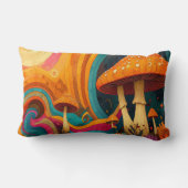 Retro Psychedelic Swirls Throw Cushion  Kussen (Achterkant)