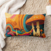 Retro Psychedelic Swirls Throw Cushion  Kussen (Deken)