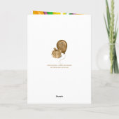 Retro Psychedelic Vinyl Record Gepersonaliseerde K Kaart (Achterkant)