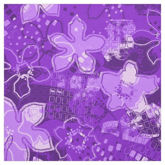 Retro Psychedelische Bloemen van Daytrip Stof (Swatch)