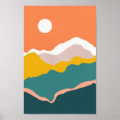 Retro psychedelische Groovy Kleurrijke poster (Voorkant)