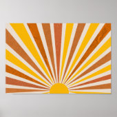 Retro psychedelische Groovy Kleurrijke poster (Voorkant)