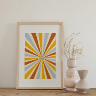 Retro psychedelische Groovy Kleurrijke poster