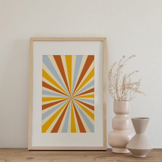 Retro psychedelische Groovy Kleurrijke poster