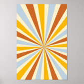 Retro psychedelische Groovy Kleurrijke poster (Voorkant)