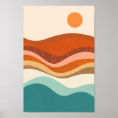 Retro psychedelische Groovy Kleurrijke poster (Voorkant)