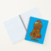 retro psychedelische gumball machine notitieboek (Binnen)