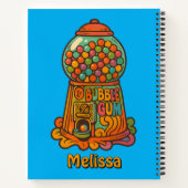retro psychedelische gumball machine notitieboek (Achterkant)