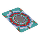 Retro psychedelische mandala bloem abstracte kunst magneet (Rechterzijde)