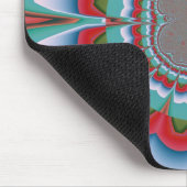 Retro psychedelische mandala bloem abstracte kunst muismat (Hoek)