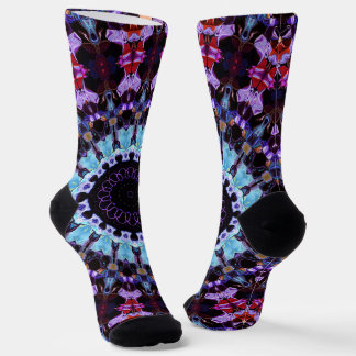 Retro Psychedelische Mandala Hippie Boho Tie Dye Sokken