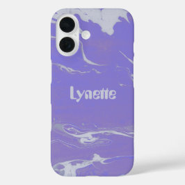 Retro  psychedelische monogram iPhone 16 hoesje