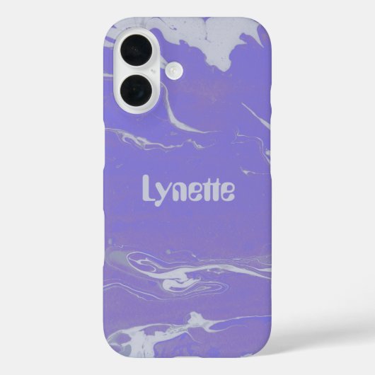 Retro  psychedelische monogram Case-Mate iPhone case (Achterkant)