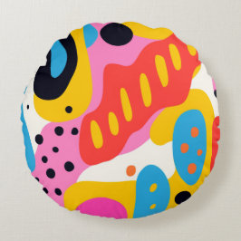 Retro Psychedelische Vloeibare Blob Kussen
