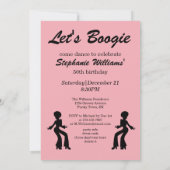 Retro Psycho Boogie Kleurrijke Vrouwen 50ste verja Kaart (Achterkant)