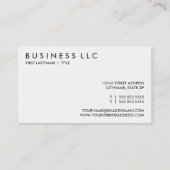 retro PSYCHOLOGIST Visitekaartje (Achterkant)