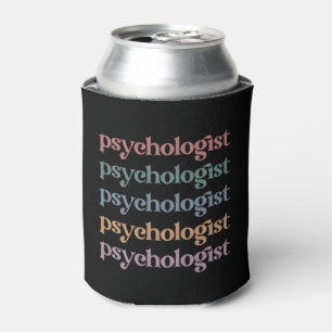 Retro Psycholoog Psychologie Student Afstuderen Blikjeskoeler