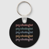Retro Psycholoog Psychologie Student Afstuderen Sleutelhanger (Voorkant)
