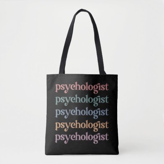 Retro Psycholoog Psychologie Student Afstuderen Tote Bag (Voorkant)