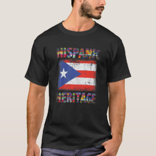 Retro Puerto Rican Hispanic Heritage Month Puerto T-shirt