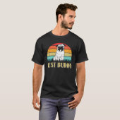 Retro Pug Grappige Mannen Vrouwen Kinderen T-shirt (Voorkant volledig)