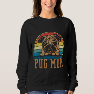 Retro  Pug Mama Mom Classic T-Shirt 223