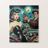 Retro Pulp Illustratie Legpuzzel (Verticaal)
