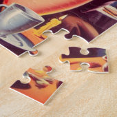 Retro Pulp Pin-up en Monster Legpuzzel (Zijkant)