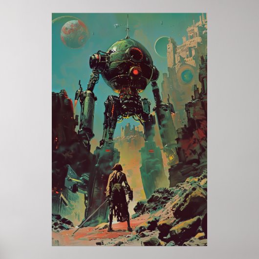 Retro Pulp Sci-Fi Ilya Repin Poster (Voorkant)