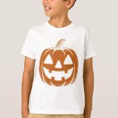 Retro Pumpkin Face Tee – 90s Halloween Vibes for K T-shirt (Voorkant)