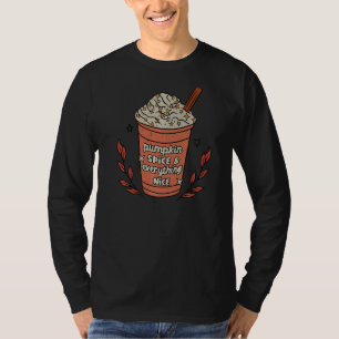 Retro Pumpkin-specerij en alles wat leuk is, bedan T-shirt
