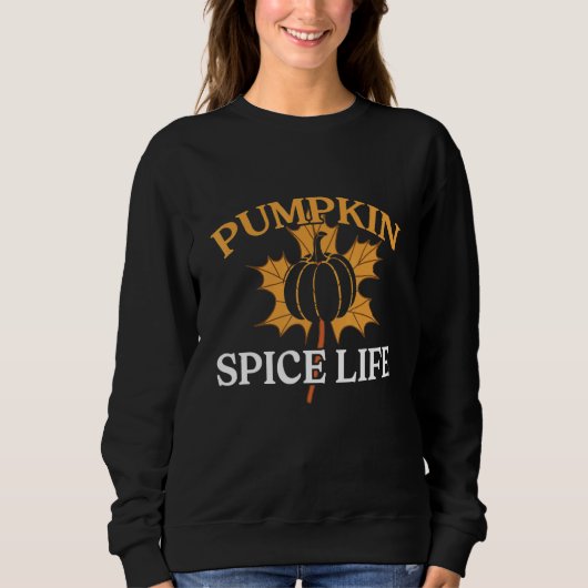 Retro Pumpkin Spice Life Fall Autumn Family Thanks Trui (Voorkant)