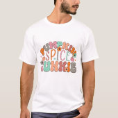 Retro Pumpkin Spice Verslaafde - Herfst T-shirt (Voorkant)