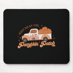 Retro Pumpkin Truck ontmoet me bij Pumpkin Patch H Muismat