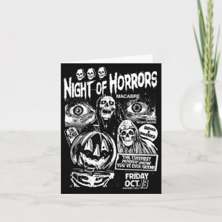 Retro Punk Angstaanjagende Nacht van Horrors Geest Kaart